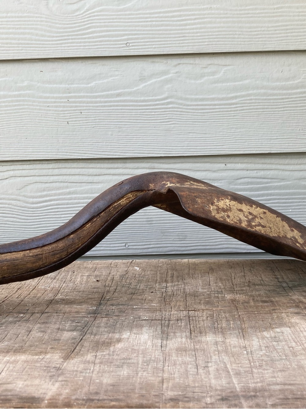 Primitive Rusty Shovel with Wood Handle Vintage Garden Tool - Picture 8 of 16